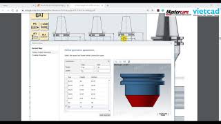 Mastercam- How to create holder by parameters