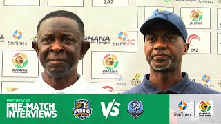 Nations FC 🆚  Accra Lions| Pre-match Interviews | Ghana Premier League | MD 30