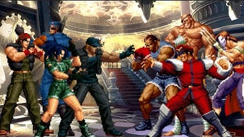 [KOF Memorial Mugen] Ikari Warriors Team Vs Shadaloo Team