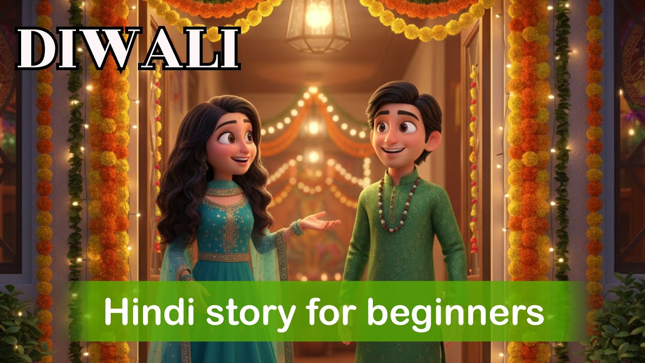 Think Learning HINDI is Boring? Watch This. (Funny SLOW Story): Diwali