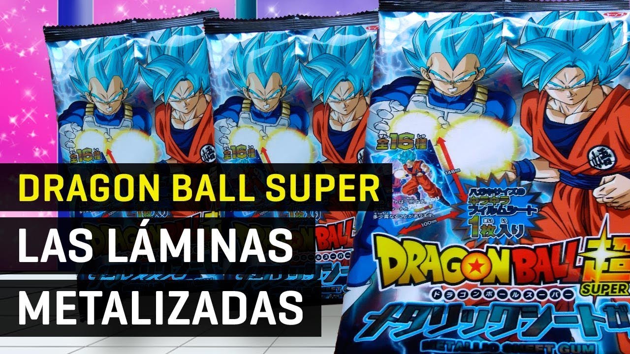 Dragon Ball Super Metallic Sheet Gum Las láminas metalizadas YouTube