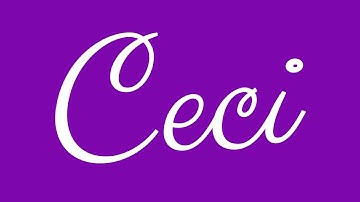 Learn how to Sign the Name Ceci Stylishly in Cursive Writing