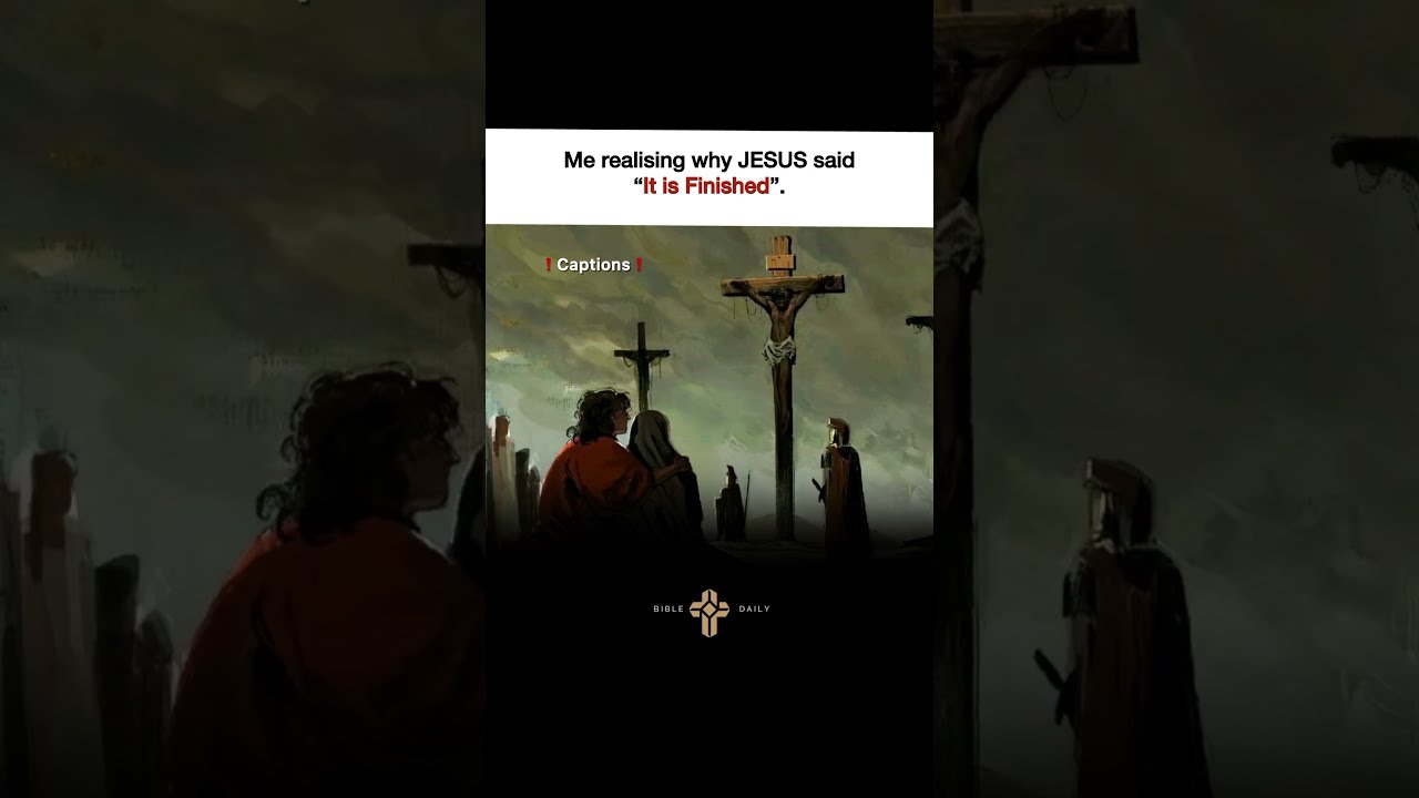 So What Jesus Really Meant By It Is Finished Check Description 