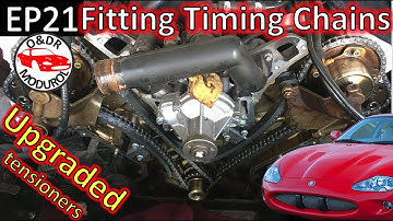 Fitting new timing chains, guides and metal tensioners. EP21Jaguar XK8 / XKR (X100)