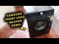 How To Use Samsung Front Load Washing Machine | Basic Demo For Beginners