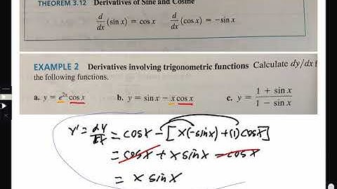 3.5 Derivative of trig functions