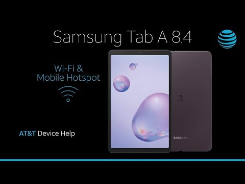 サムスンギャラクシータブA8.4でWi-Fiとモバイルホットスポットを設定する方法| AT＆T Wireless