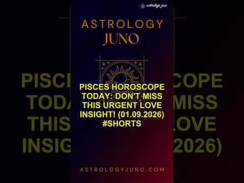 Pisces Horoscope Today: Don't Miss This Urgent Love Insight! (01.09.2026) #Shorts