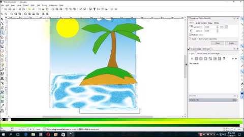 Inkscape - Small Island Scene
