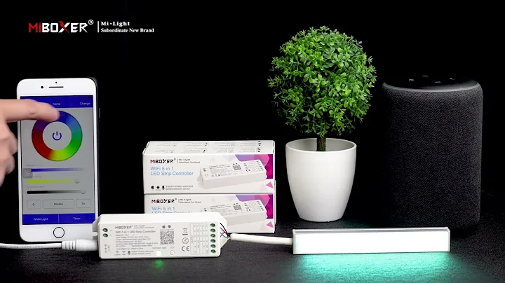 Miboxer Tuya WiFi 5 IN 1 Controller WL5 Pairing Network to Enjoy Google Alexa Echo Voice Control