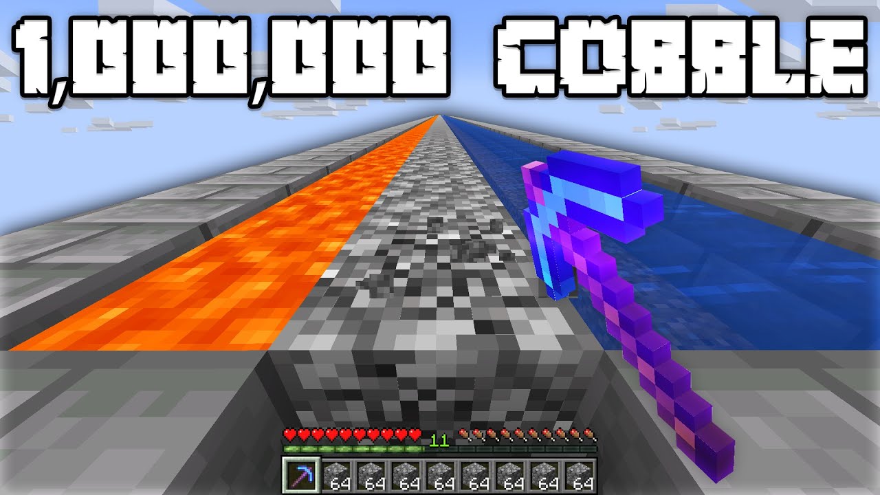 I Mined 1,000,000 Cobblestone in Minecraft Skyblock