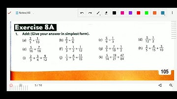 Math Class 4 Chapter 8 Ex 8A (Fraction II)