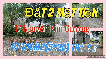 Đất 2 Mặt Tiền 1/ Nguyễn Kim Cương , Xã Tân Thạnh Đông | Dt 100m2(5*20) TCư| Giá 1ty650