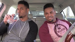 Eating KFC Smoky Moutain BBQ Sandwich @hodgetwins