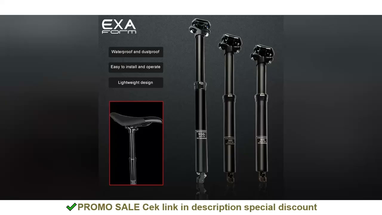 Kindshock KS EXA 900i Hydraulic Drop Post Seat Seatpost Mountain Bike Wire Control Lift Seat Tube In