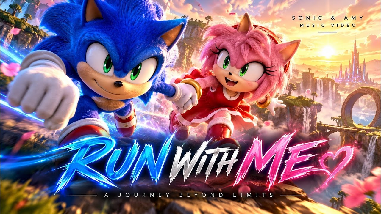SONIC & AMY 💙💗 RUN WITH ME | Epic 3D Animated Music Video - YouTube