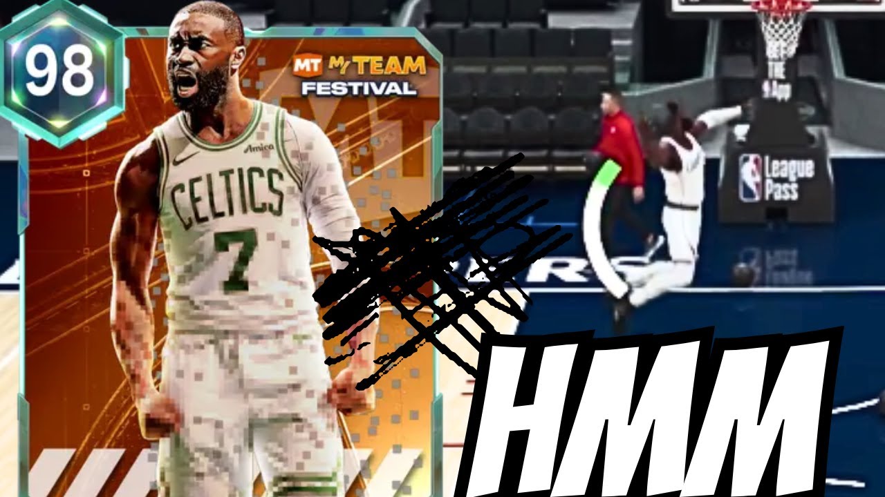 Геймплей Джейлена Брауна в NBA2K26 MyTeam? Неужели его волосы мешают ему?
