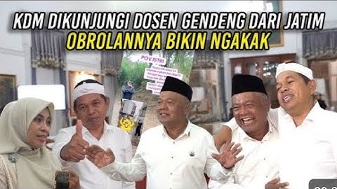 KDM DI KUNJUNGI DOSEN GENDENG DARI JATIM | OBROLAN BIKIN NGAKAK 