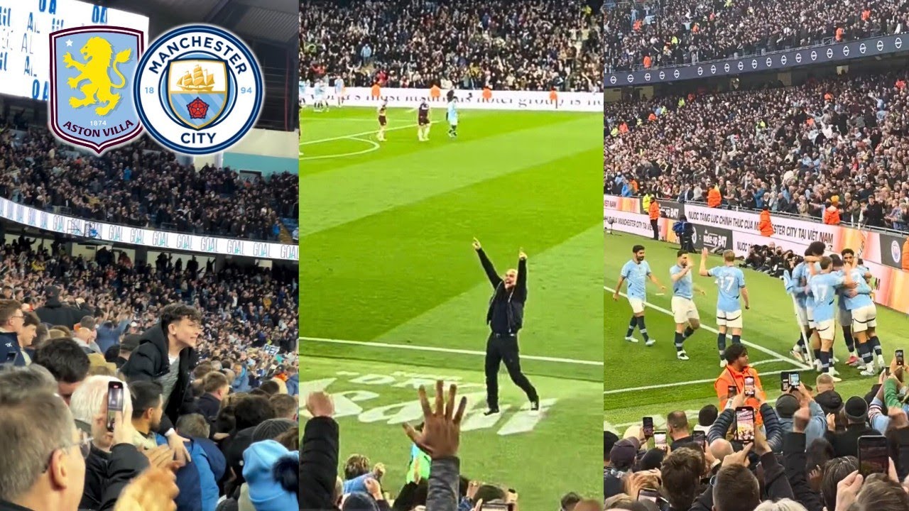 Pep Guardiola's Wild Reaction to Matheus Nunes' Late Winner vs Aston Villa