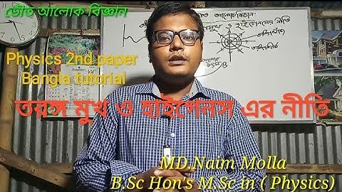 ভৌত আলোকবিজ্ঞান। অধ্যায় সাত। তরঙ্গমুখ ও হাইগেনের নীতি।HSC Physics। Renasha Education