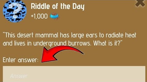 Zoo Riddle of the day answer today 25/26 January | Zoo Riddle of the day answer today | Zoo Riddle