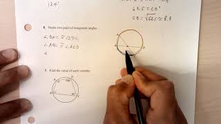 Geometry 10.4: Part 4. Inscribed angles and polygons.