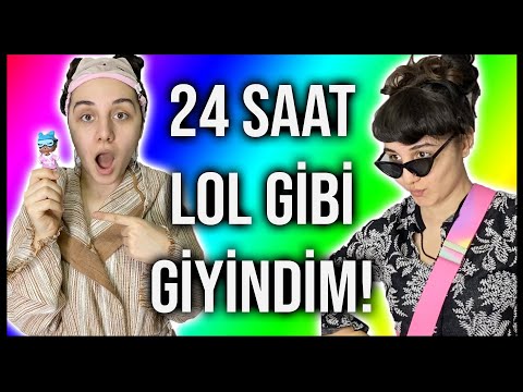 BİR GÜN BOYUNCA LOL BEBEKLER GİBİ GİYİNDİM! **LOL vs BUSE KOMBİN CHALLENGE** Dobişko Tv