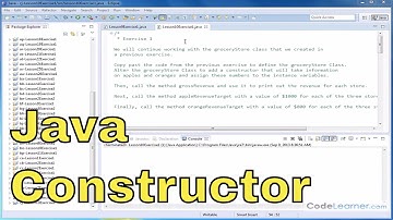 Learn Java - Exercise 10x - Use Constructors in Java Classes