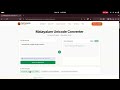 Malayalam Unicode Converter ⚡ Romanized English to Malayalam Script