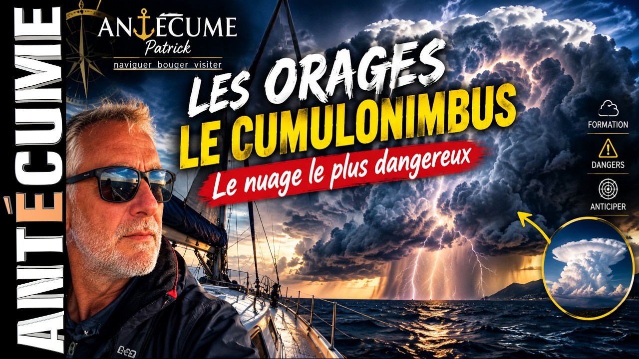 ⁣⛵️Orage ⛈️, grain💨, comment anticiper ? que faire ?
