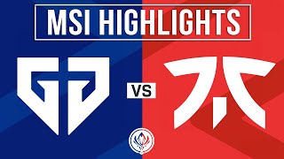 GEN vs FNC Highlights ALL GAMES | MSI 2024 Upper Bracket R1 | Gen.G vs Fnatic