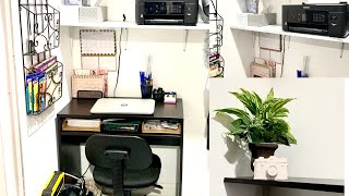 Limpieza extrema en la mini oficina💪🏼limpiando y organizando🥰office deep clean