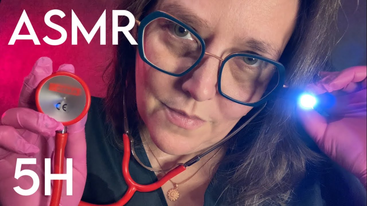 5H ASMR Français RP Dr Ophtalmo Reflexo Osteo Allergo Examen Nerfs Crâniens