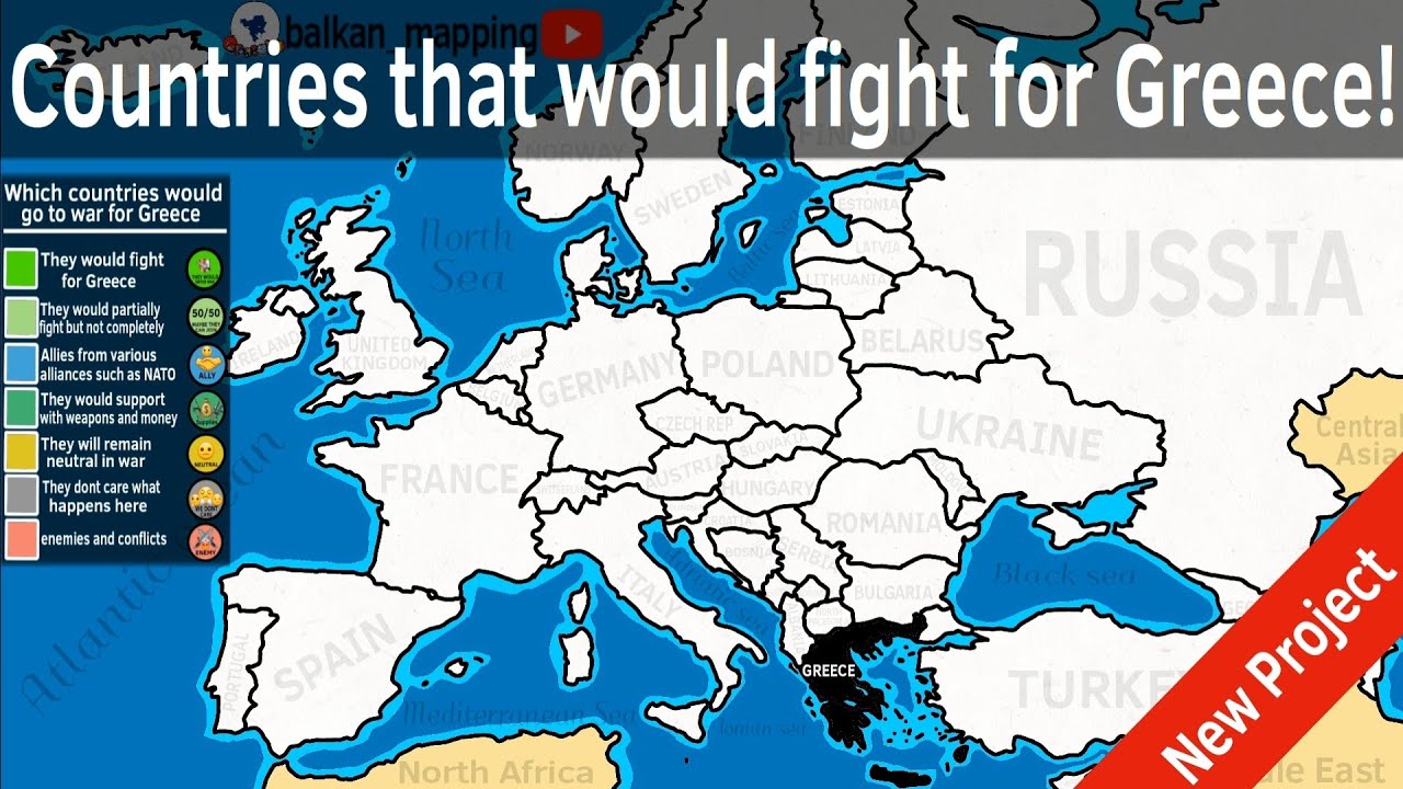 Countries that would fight for Greece YouTube