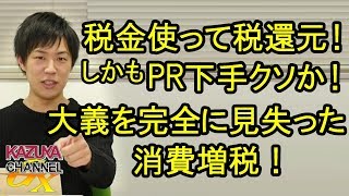 税金使って消費税還元!?しかもPR下手クソか！何のために消費増税するのか意味がわからない