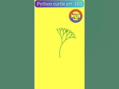 Fractal Tree 🌲 🥰🥰 python turtle art #python #pydroid3 #shorts © - YouTube