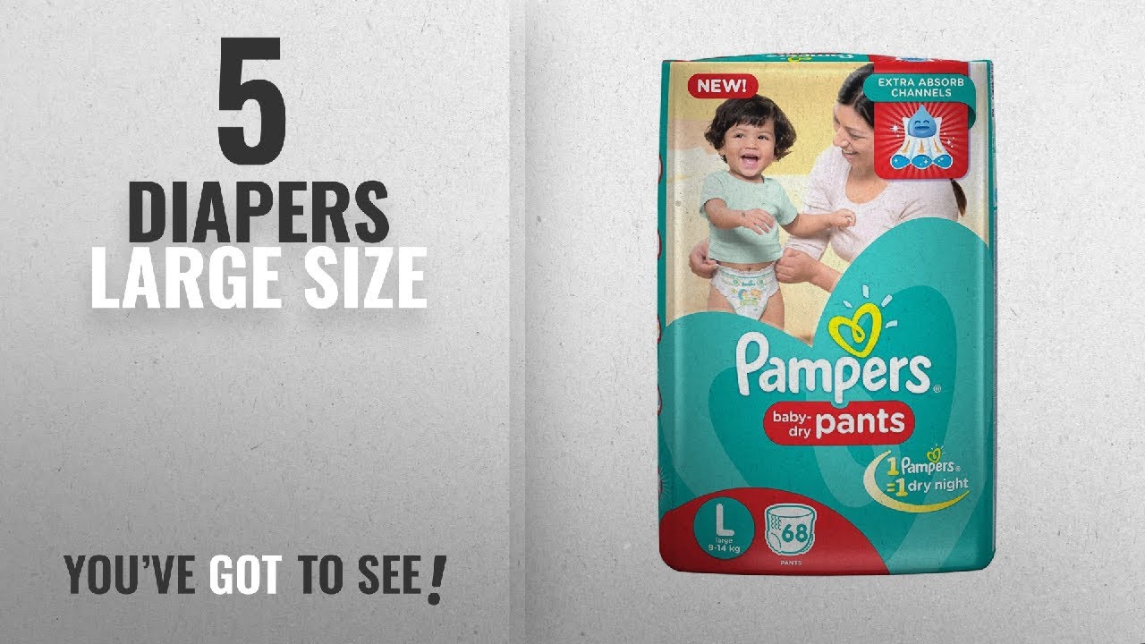 pampers large size pants