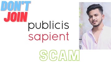 Publicis Sapient Scam | Don