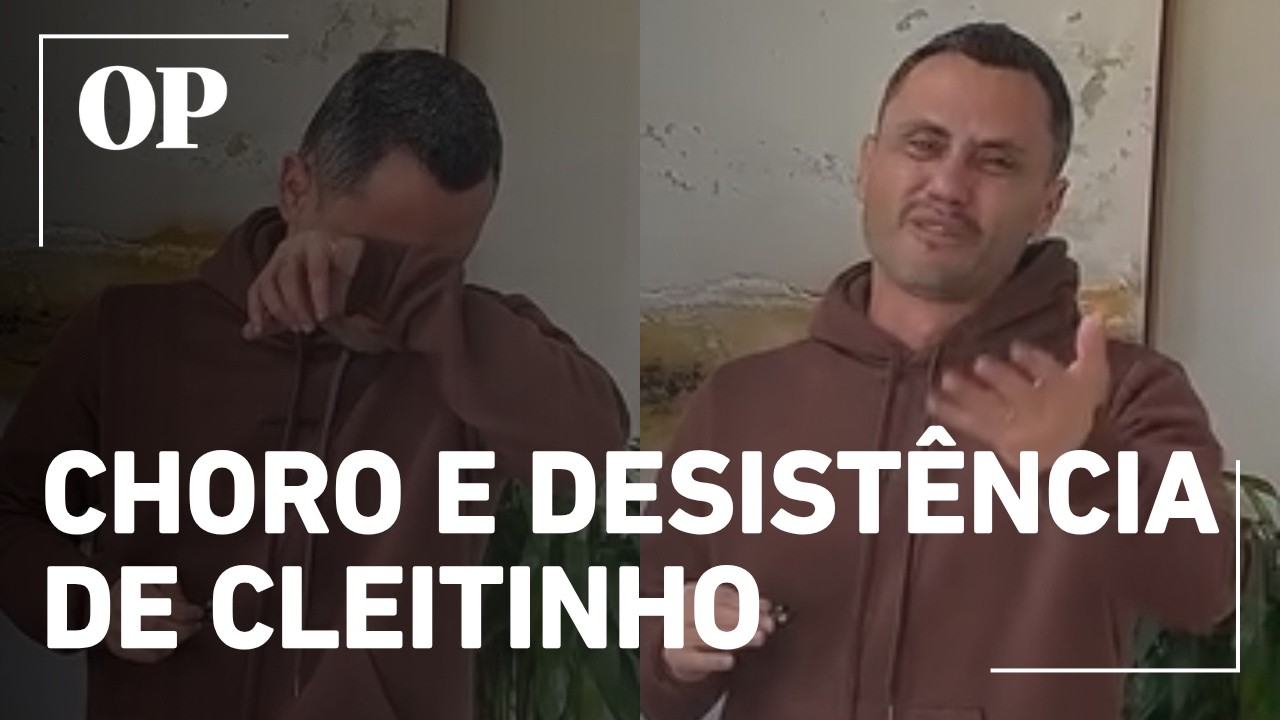 O senador Cleitinho Azevedo chorou ao anunciar desistência da candidatura ao Governo de Minas Gerais. 