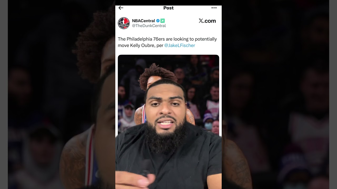 The 76ers are looking to potentially  trade Kelly oubre 👀
