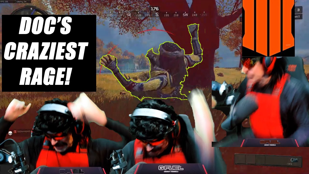 DrDisrespect CRAZY Rage & Desk Slam! + Concussion Nade Rant! - YouTube