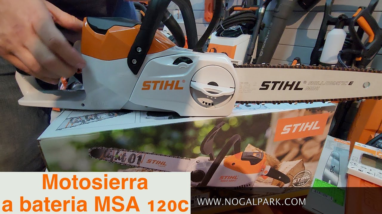 MOTOSIERRA A BATERIA STIHL MSA120C! - TUTORIAL UNBOXING REVIEW @nogalpark 