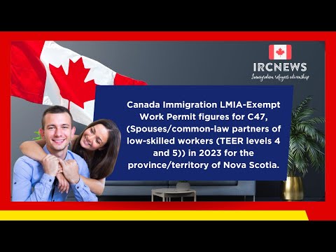 Canada Immigration: 2023 LMIA-Exempt Work Permit Stats for C47 Spouses of Low-Skilled Workers in NS