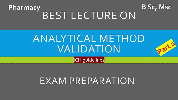 Part II - Analytical Method Validation | Linearity and Accuracy | Pharmaceutical Analysis