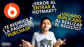 Error al entrar a Hotmart que REDIRIGE a otra pagina y USUARIO DUPLICADO | Como Resolverlos  2023