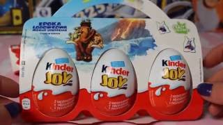 Epoka Lodowcowa - Kinder Joy - 3-Pak - Unboxing - Megadyskont.pl