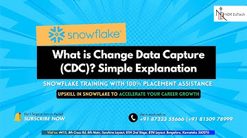 #9 | What is Change Data Capture || 🙂 +91-87223 55666 || NDR EdTech