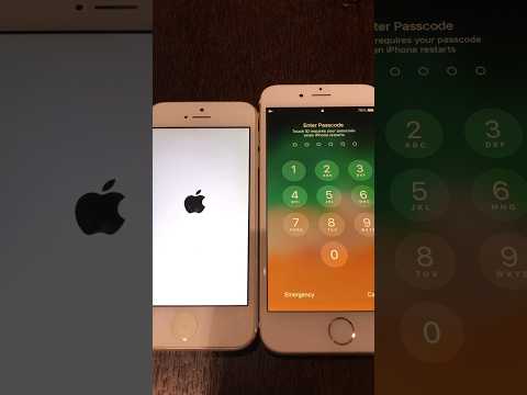 iPhone 5 on iOS 10 vs iPhone 6 on iOS 12 boot up test #shorts #ios10 #ios12 #iphone5 #iphone6