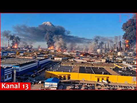 Russia suffered massive drone attack: one of the largest oil refineries and military plant were hit