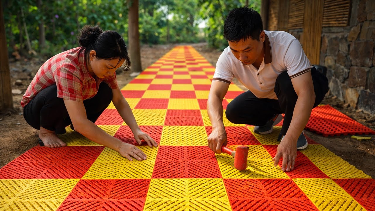 DIY Floor Project by Husband and Wife